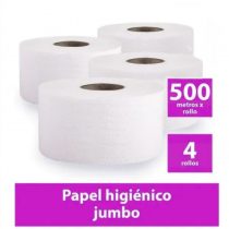 Papel higiénico Industrial 500 mts (4 rollos)